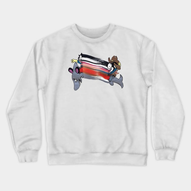 Cowboy Felix Crewneck Sweatshirt by  finitojuarez